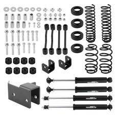 3.25 Suspension Lift Kit W Shock For Jeep Wrangler Tj 1997-2002 4 Cyl 3.25 Suspension Lift Kit W Shock For Jeep Wrangler Tj 1997-2002 4 Cyl