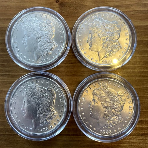 MORGAN DOLLAR LOT-1882-P,1883-P,1884-P,1885-P-BU