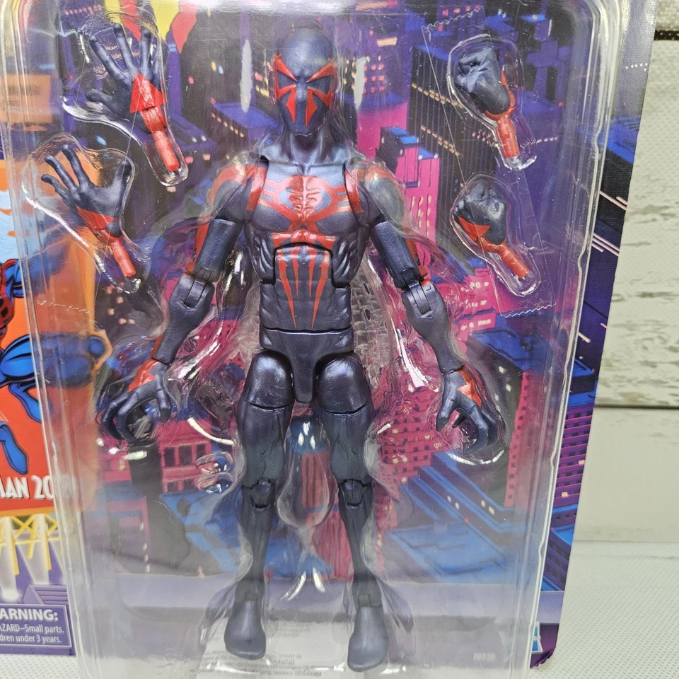 Marvel Legends Spider-Man Animated Retro Spider-Man 2099 2021 6" Figure New - Image 2 of 4
