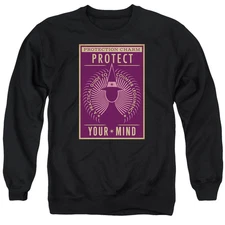 Fantastic Beasts Protect Your Mind Mens Crewneck Sweatshirt Black Officially Lic