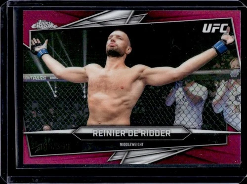 2026 Topps Chrome UFC Reinier De Ridder Magenta Refractor #/399