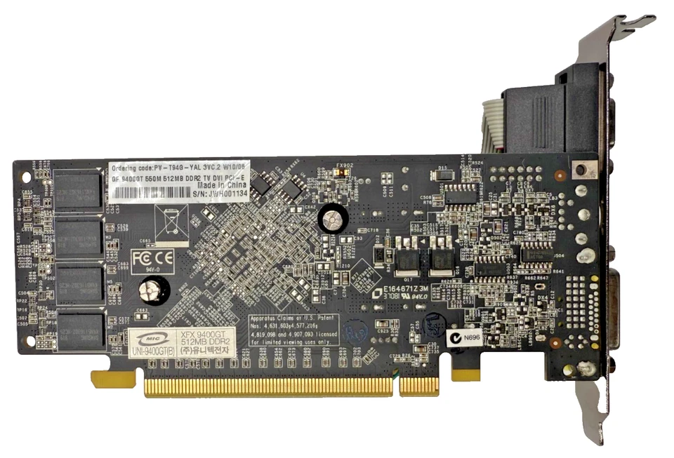 XFX Nvidia GeForce 9400 GT 512MB DDR2 Graphics Card - Image 3 of 4