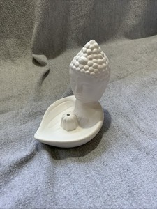 Buddhist Incense Holder White Pottery Small Chip