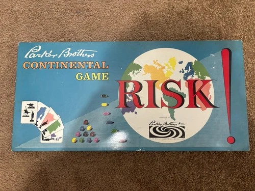 Vintage Parker Brothers Risk Continental Board Game  1959 Edition