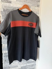 Men's HARLEY DAVIDSON NWT Copperblock Logo Tee Shirt-Black, Gray, Orange-2XL