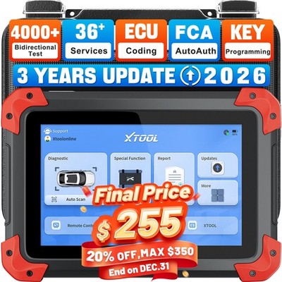 U24192 2026 XTOOL D7 Car Bidirectional Scanner Full Diagnostic DAMAGED G3D