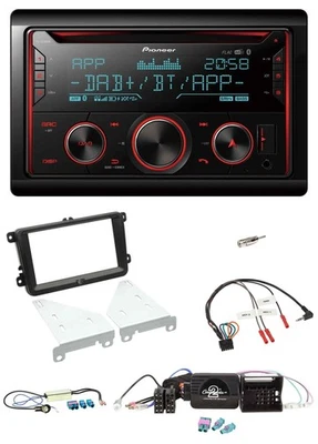 Pioneer 2DIN DAB Lenkrad Bluetooth USB CD Autoradio für VW Diversity - Bild 1 von 4