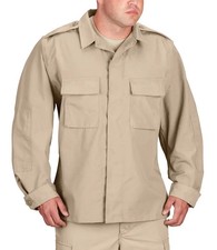 Propper  BDU Shirt Long Sleeve - Battle Rip Ripstop, Fused Flaps/Collar