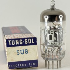 (1) Tested Tung Sol 5U8 Tube with Box Date Code NC1 Triode Pentode Vacuum Tube