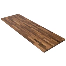 4 Ft. L X 25 In. D Unfinished Walnut Solid Wood Butcher Block Countertop with Sq