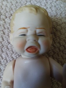 vintage crying baby doll