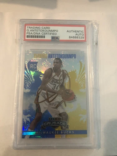 2013 Giannis Antetokounmpo RC - Panini Crusade  #61 - PSA Authentic Auto