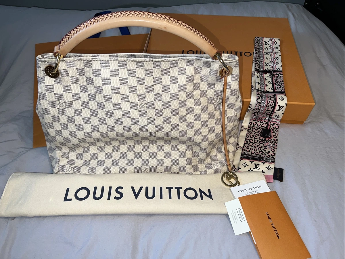 Louis Vuitton Artsy Azur 100% Authentic Comes With Silk Scarf to Wrap  Handle