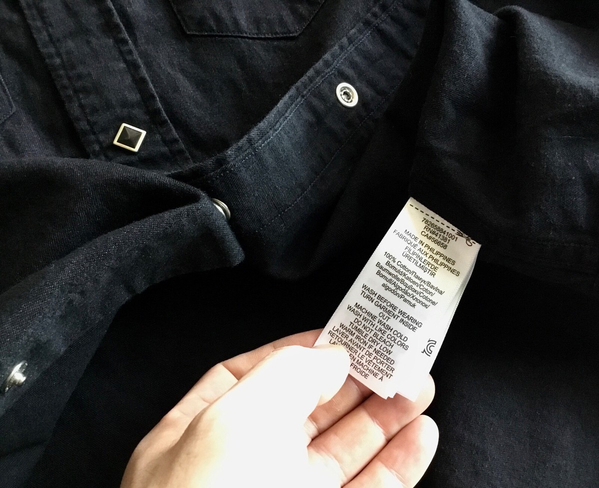RRL Ralph Lauren Japanese Denim Western Shirt Snap Diamond P RRL Ralph Lauren Japanese Denim Western Shirt Snap Diamond P