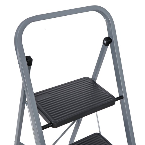 2/3/4 Step Ladder Handgrip Anti-Slip 330lbs Portable Steel Step Stool White/Grey - Picture 35 of 62