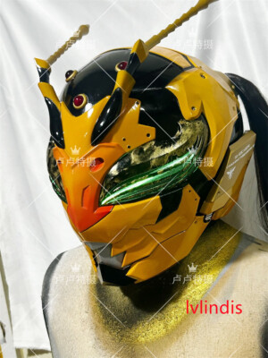 Anime Shin Kamen Rider Wasp Woman 3D Printing Cosplay Mask Helmet