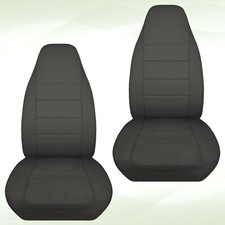 Front Set Car Seat Covers Fits Ford Explorer 1991-2002 Solid Charcoal