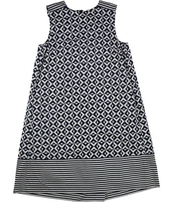 Marella Womens Mixed Pattern A-line Dress, Blue, 6