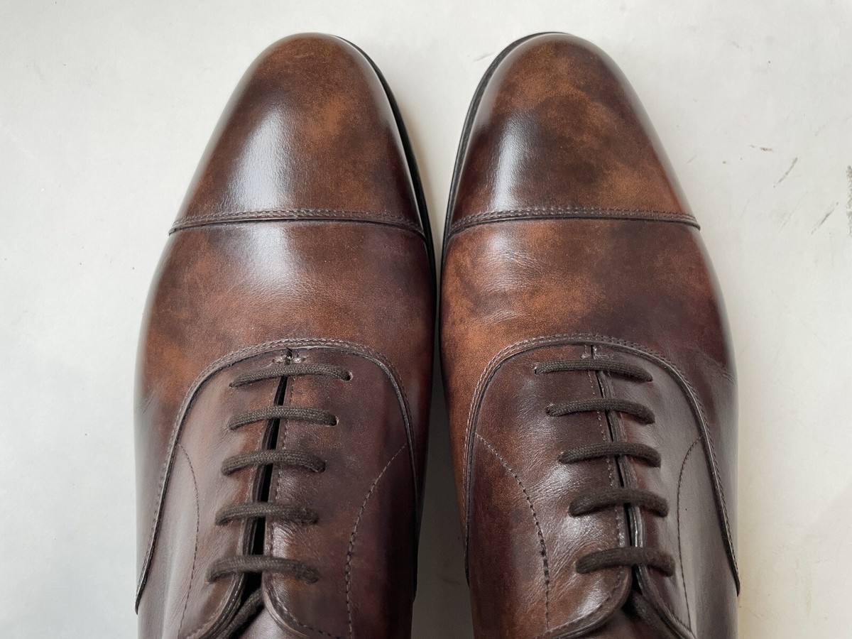 JOHN LOBB City II 2 Cap Toe Oxford Museum Leather UK 7 EE JOHN LOBB City II 2 Cap Toe Oxford Museum Leather UK 7 EE