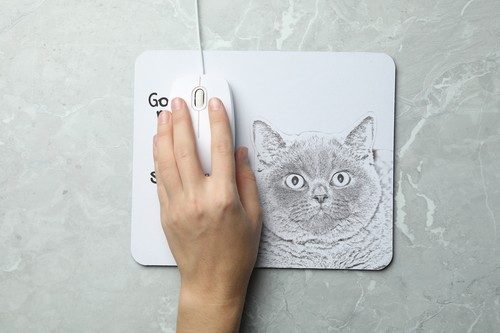 Britannique Kurzhaar ( Poil Court ) Tapis de Souris Avec Chat Art-Dog - Photo 7/7
