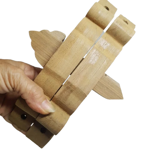 Wooden Door Locks Bolts Handles Teak Thai Handmade Antique Home Decor 6 Set - Image 4 of 4