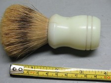 SHAVING BRUSH BADGER - LOOKS LIKE NYLON HANDLE GOOD
