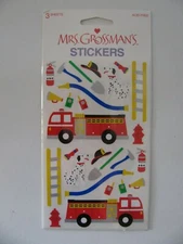 Mrs. Grossman Sticker FIRE FIGHTER GEAR 3 Sheets NIP