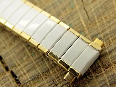 Vintage Speidel NOS Unused Expansion 10mm-13mm 2 Tone Stainless Steel Watch Band - Image 1 of 4