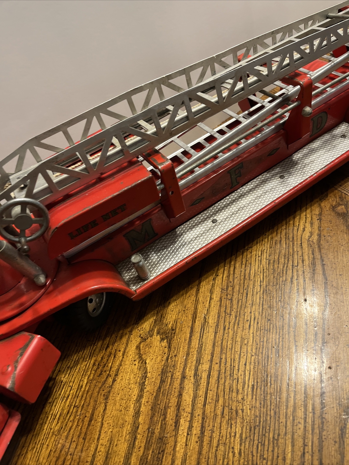 Fire Engine Mfd Vintage 1954 Tonka Toys MFD Arial Ladder Fire Truck No 5 Pressed Steel ...