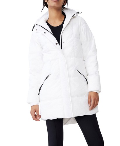 Cotton on Women's The Mother Mid Length Puffer Jacket - White