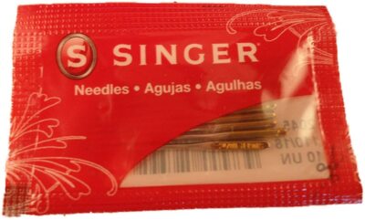 10 Singer Needles 2045 Size 90/14 Yellow Flat Shank 