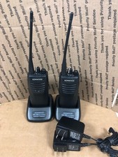  LOT OF 2 Kenwood TK-3400-K UHF 4 Channel W/ANTENNA TESTED 