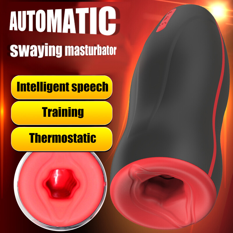 rotating male masturbator Rotating Male Masturbaters Automatic Heating Blowjob Stroker Cup for Men  Sex Toy