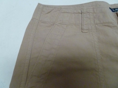 Lauren Ralph Lauren Womens Shorts Beige Size UK 16 Petite Mid Rise Tagged New 34 - Picture 3 of 12