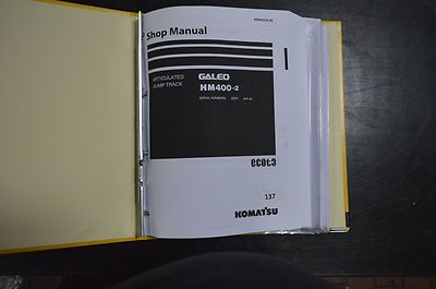 O137 - Komatsu Shop-Manual im Ringbuchordner A4 - HM400-2 Knickgelenk-Kipper