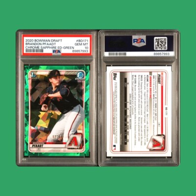 Brandon Pfaadt Bowman First Green Sapphire /50 Psa 10 | eBay