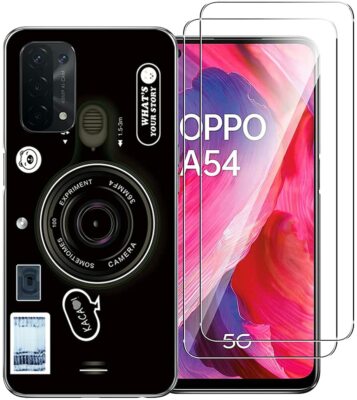 Kit Protection OPPO A54 5G / A74 5G – 2 Films Verre Trempé + Coque Fantaisie – Novago
