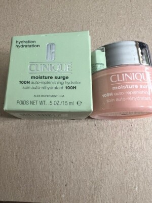 CLINIQUE Moisture Surge 100H Auto Replenishing Hydrator with Aloe Vera .5 oz NIB