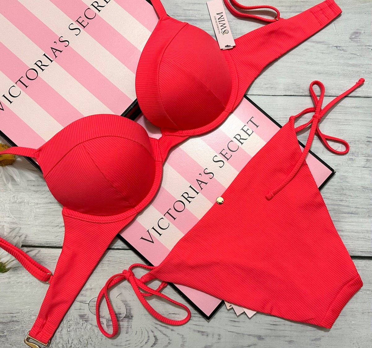 Pad 入り Victoria's secret push up bikini set Victoria's Secret Swim Very Sexy Tee Push-Up Bikini Side Tie