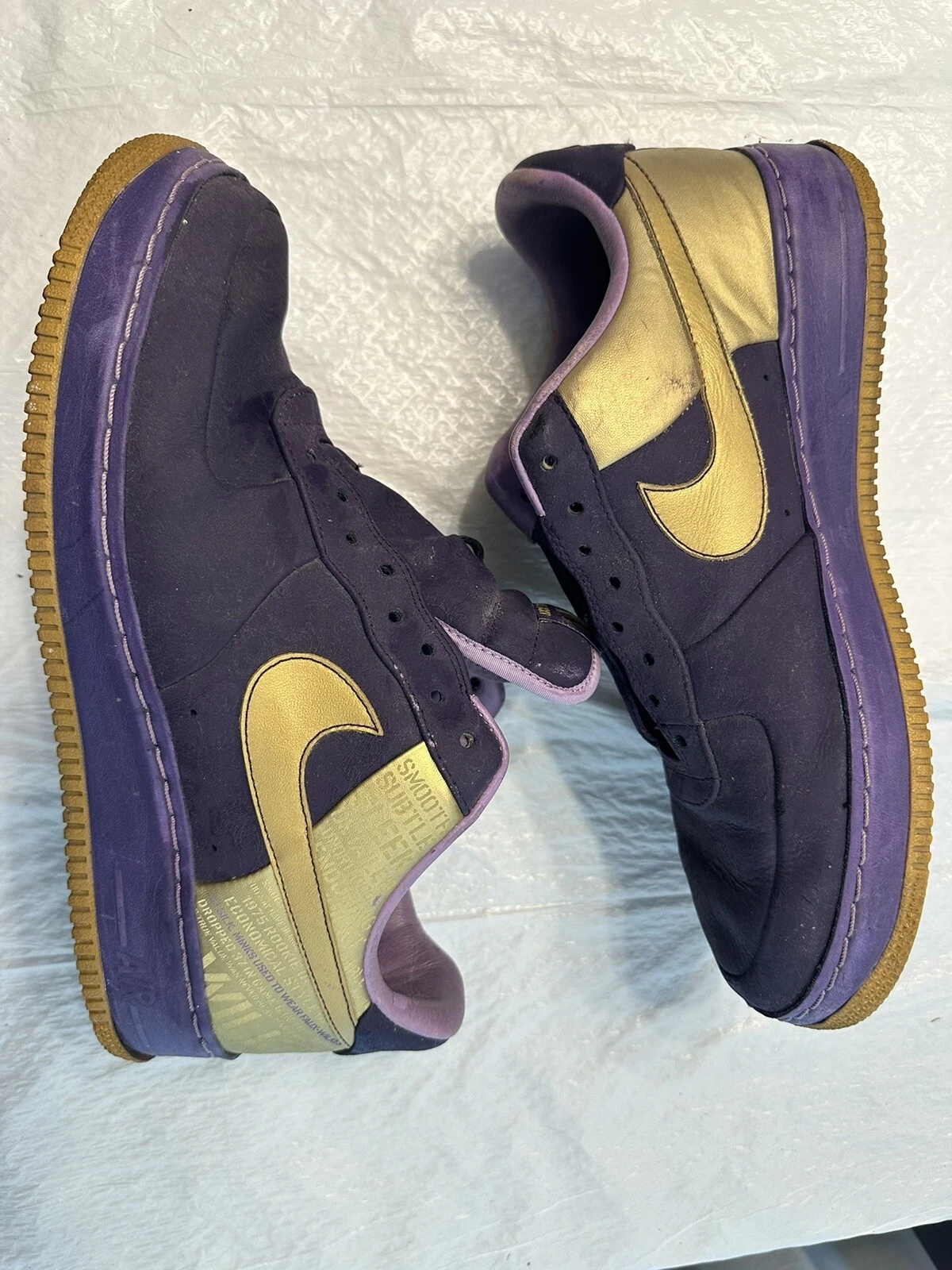 Taille 9.5   Nike Air Force 1 Supreme '07 Wilkes Original   PAS DE CORDES DE CHAUSSURES