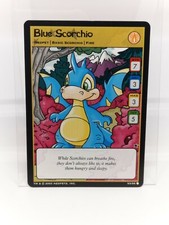 neopets tcg BLUE SCORCHIO CARD 2003 S3/S6