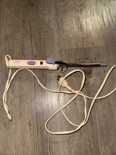 Vintage Clairol Curling Iron 3/8” Chrome Barrel Kickstand Swivel Cord Works!