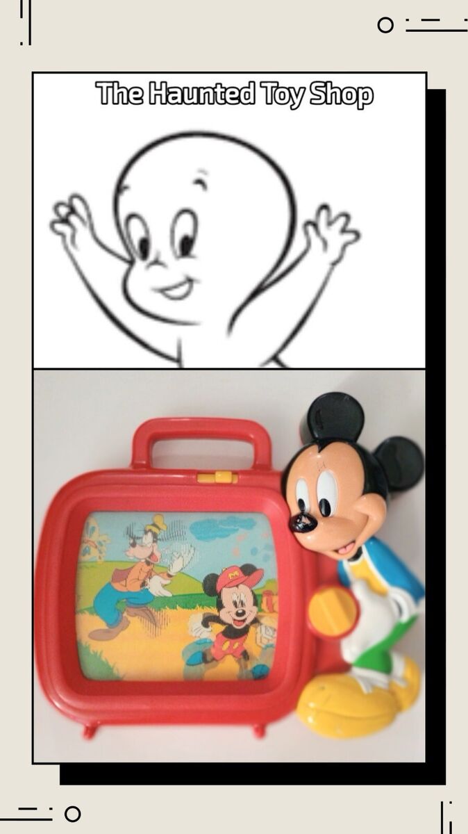 Vintage Disney Mickey Mouse Wind-Up Scrolling Musical TV Vintage Disney Mickey Mouse Wind-Up Scrolling Musical TV