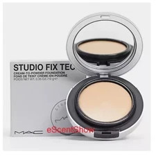 MAC STUDIO FIX TECH CREAM TO POWDER FOUNDATION MAKEUP COMPACT .35 OZ / 10 G NIB
