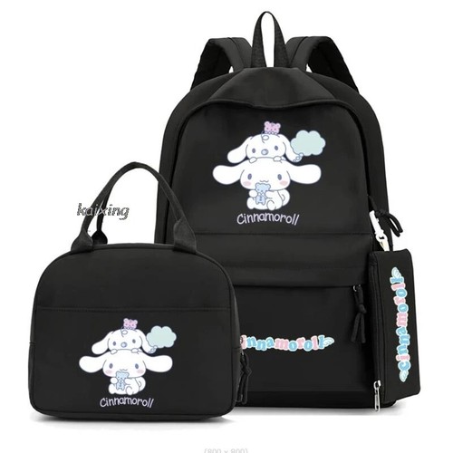 3Pcs/set Cinnamoroll School Bags Lightweight Backpack Mochilas With Lunch Bag - Bild 8 von 47