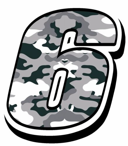 RACING START RALLY NUMBER VINYL CAMOUFLAGE GRAY STICKER MOTO GP CAR BIKE ATV - Bild 8 von 11