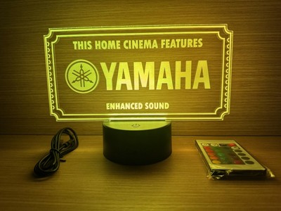LED Lampe RGB Logo Yamaha Heimkino Amp Klipsch B&W JBL Sonus faber