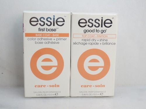 ESSIE FIRST BASE BASE COAT & GOOD TO GO TOP COAT BOXED LOT OF 2 - Picture 2 of 4