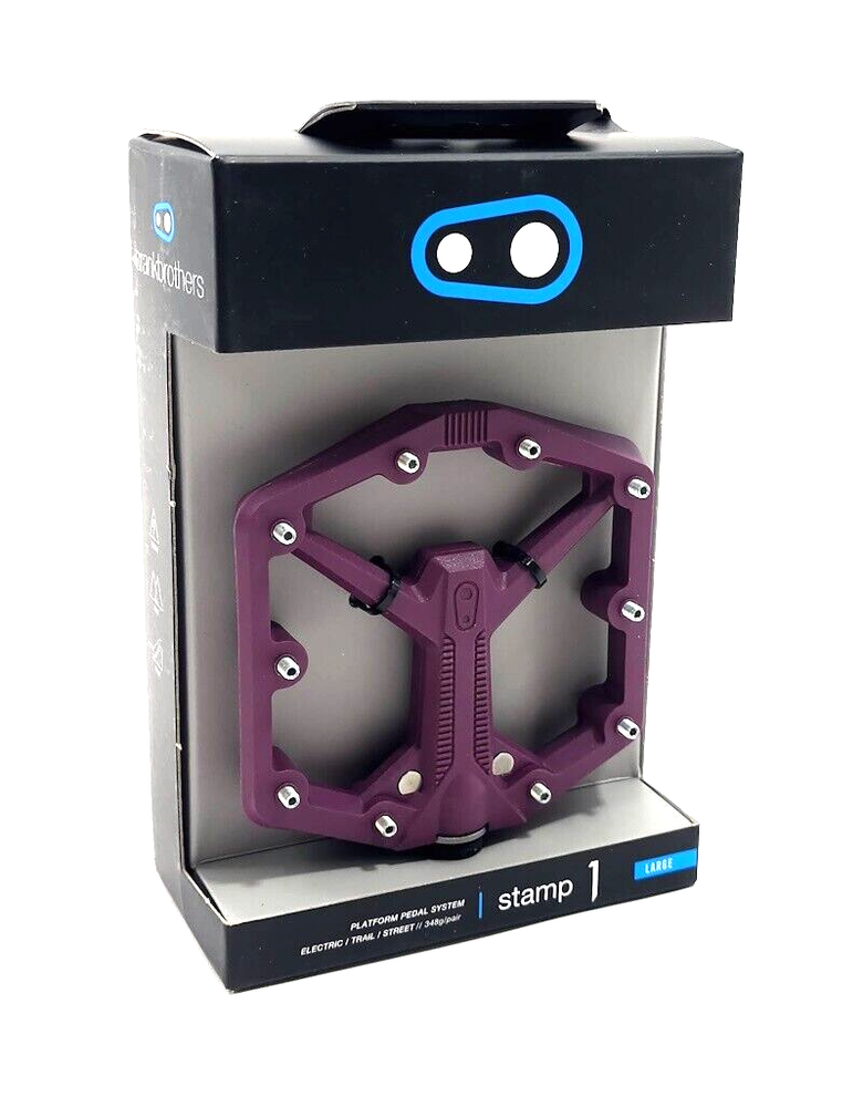 Crankbrothers Stamp 1 Gen 2 Large Platform Pedals, Plum Purple