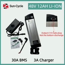48V12Ah/15Ah EBIKE Battery Lithium Li-ion Ion BMS Electric Bicycle Vehicle 1000W